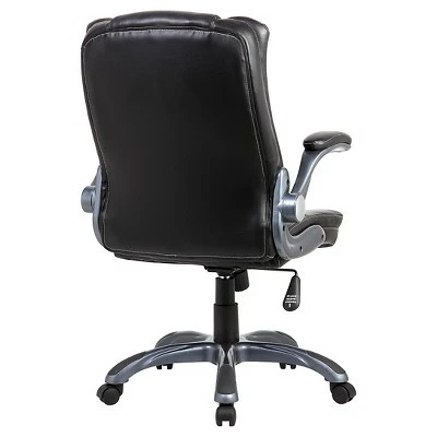 Medium Back Manager Chair with Flip-up Black - Techni Mobili 5 Medium Back Manager Chair with Flip-up Black - Techni Mobili - Image 3