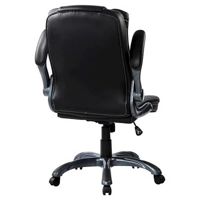 Medium Back Manager Chair with Flip-up Black - Techni Mobili 8 Medium Back Manager Chair with Flip-up Black - Techni Mobili - Image 6