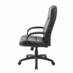 Caressoft Executive High Back Chair Black - Boss Office Products