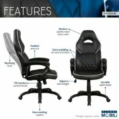 Sport Race Chair Black - Techni Mobili -Office Chairs Sales Shop unnamed file 1025