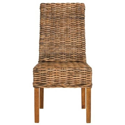 Set of 2 Sanibel Dining Chair Wood/Brown - Safavieh 4 Set of 2 Sanibel Dining Chair Wood/Brown - Safavieh - Image 2