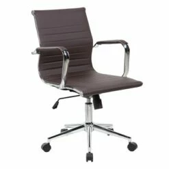 Modern Medium Back Executive Office Chair - Techni Mobili Brown -Office Chairs Sales Shop unnamed file 1045