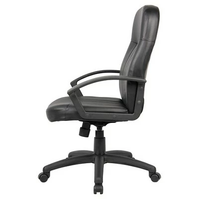 Executive Leather Budget Chair Black - Boss Office Products 3 Executive Leather Budget Chair Black - Boss Office Products