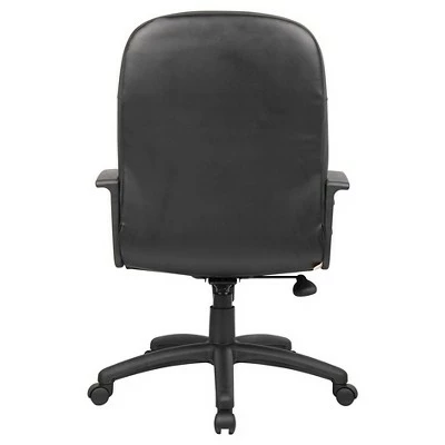 Executive Leather Budget Chair Black - Boss Office Products 5 Executive Leather Budget Chair Black - Boss Office Products - Image 3