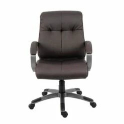 Double Plush Mid Back Executive Chair Brown - Boss Office Products 9 Double Plush Mid Back Executive Chair Brown - Boss Office Products -Office Chairs Sales Shop unnamed file 1087