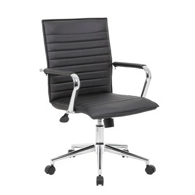 Task Chair Vinyl - Boss Office Products Gray 8 Task Chair Vinyl - Boss Office Products Gray - Image 6