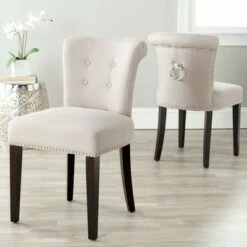 Set of 2 Sinclair Dining Chair - Safavieh Beige