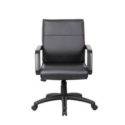 Boss Office Products Mid Back Executive Chair in Leatherplus - Black - Boss 6 Boss Office Products Mid Back Executive Chair in Leatherplus - Black - Boss - Image 4