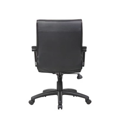 Boss Office Products Mid Back Executive Chair in Leatherplus - Black - Boss 7 Boss Office Products Mid Back Executive Chair in Leatherplus - Black - Boss - Image 5