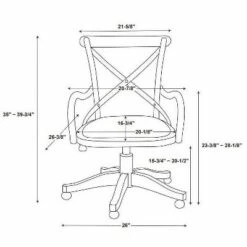 Carson Café Office Chair Gray - Linon -Office Chairs Sales Shop unnamed file 1172
