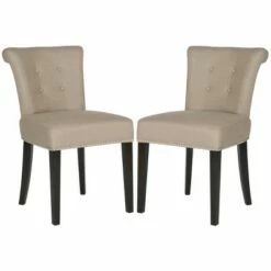 Set of 2 Sinclair Dining Chair - Safavieh Beige -Office Chairs Sales Shop unnamed file 119