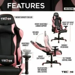 Ergonomic High Back Racer Style PC Gaming Chair Pink - Techni Sport 15 Ergonomic High Back Racer Style PC Gaming Chair Pink - Techni Sport -Office Chairs Sales Shop unnamed file 1227