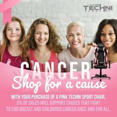 Ergonomic High Back Racer Style PC Gaming Chair Pink - Techni Sport 13 Ergonomic High Back Racer Style PC Gaming Chair Pink - Techni Sport - Image 11