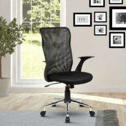 Medium Back Mesh Assistant Chair Black - Techni Mobili