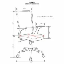 Medium Back Mesh Assistant Chair Black - Techni Mobili -Office Chairs Sales Shop unnamed file 1355