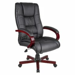 High Back Executive Wood Finished Chairs - Boss Office Products Black/red -Office Chairs Sales Shop unnamed file 1406