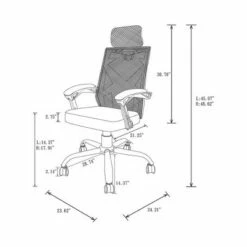 Gibbons Ergonomic Mesh Office Chair White - miBasics -Office Chairs Sales Shop unnamed file 1414