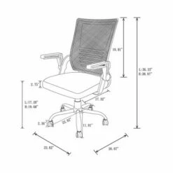 Erwin Cushioned Mesh Office Chair White - miBasics -Office Chairs Sales Shop unnamed file 1464