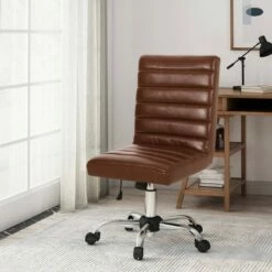 Sagle Contemporary Channel Stitch Swivel Office Chair - Christopher Knight Home Dark Brown/silver 16 Sagle Contemporary Channel Stitch Swivel Office Chair - Christopher Knight Home Dark Brown/silver -Office Chairs Sales Shop unnamed file 1466