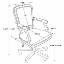 Maybell Office Chair - Linon Brown -Office Chairs Sales Shop unnamed file 1487