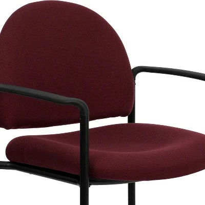 Flash Furniture Comfort Stackable Steel Side Reception Chair with Arms 6 Flash Furniture Comfort Stackable Steel Side Reception Chair with Arms - Image 4