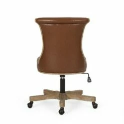 Coulee Contemporary Upholstered Roll Back Swivel Office Chair - Christopher Knight Home Dark Brown/natural 20 Coulee Contemporary Upholstered Roll Back Swivel Office Chair - Christopher Knight Home Dark Brown/natural -Office Chairs Sales Shop unnamed file 1549