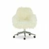 Fiona Chrome Base Office Chair - Linon White 2 Fiona Chrome Base Office Chair - Linon White -Office Chairs Sales Shop unnamed file 1640