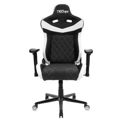 Ergonomic High Back Racer Style Video Gaming Chair White - Techni Sport 5 Ergonomic High Back Racer Style Video Gaming Chair White - Techni Sport - Image 3