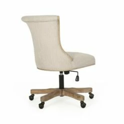 Coulee Contemporary Fabric Upholstered Roll Back Swivel Office Chair - Christopher Knight Home Beige/natural -Office Chairs Sales Shop unnamed file 1665