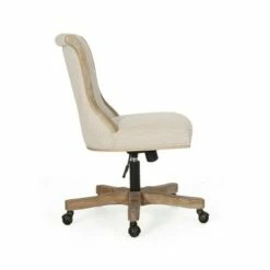Coulee Contemporary Fabric Upholstered Roll Back Swivel Office Chair - Christopher Knight Home Beige/natural -Office Chairs Sales Shop unnamed file 1667