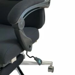 Position Lock Ergonomic Swivel Office Chair with Fabric Seat and Retractable Footrest Black - The Urban Port -Office Chairs Sales Shop unnamed file 1685