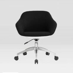 Upholstered Office Task Chair Black - Techni Mobili