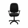 Ergonomic Mid Back Task Chair with Arms Black - OFM