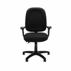 Ergonomic Mid Back Task Chair with Arms Black - OFM