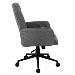 Modern Upholstered Tufted Office Chair with Arms Gray - Techni Mobili -Office Chairs Sales Shop unnamed file 1742