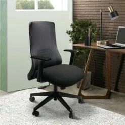 Mesh Back Adjustable Ergonomic Office Swivel Chair with Padded Seat and Casters Black/Gray - The Urban Port -Office Chairs Sales Shop unnamed file 1753
