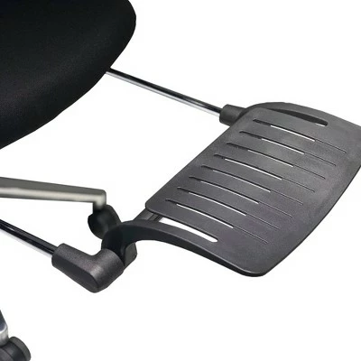 Mesh Back Padded Adjustable Ergonomic Office Chair with Headrest and Retractable Footrest Black - The Urban Port 8 Mesh Back Padded Adjustable Ergonomic Office Chair with Headrest and Retractable Footrest Black - The Urban Port - Image 6