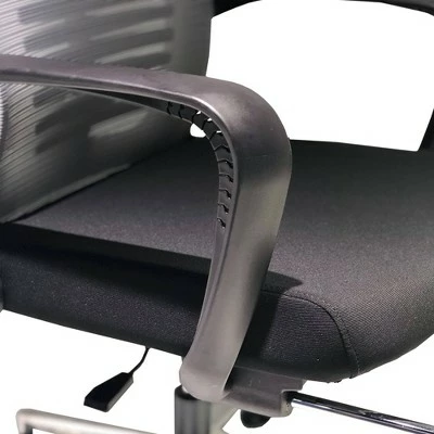 Mesh Back Padded Adjustable Ergonomic Office Chair with Headrest and Retractable Footrest Black - The Urban Port 9 Mesh Back Padded Adjustable Ergonomic Office Chair with Headrest and Retractable Footrest Black - The Urban Port - Image 7