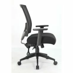 Multifunction Mesh Chair with Seat Slider Black - Boss Office Products
