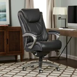 Big & Tall Smart Layers Premium Ultra Executive Chair Bliss Black Bonded Leather - Serta