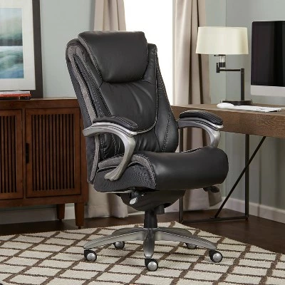 Big & Tall Smart Layers Premium Ultra Executive Chair Bliss Black Bonded Leather - Serta 3 Big & Tall Smart Layers Premium Ultra Executive Chair Bliss Black Bonded Leather - Serta
