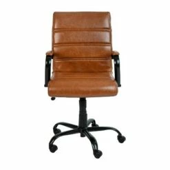 Mid-Back Executive Swivel Office Chair with Metal Frame and Arms - Riverstone Furniture Black -Office Chairs Sales Shop unnamed file 2061