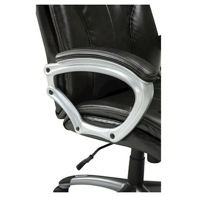 Serta Executive Big&Tall Office Chair, Puresoft Faux Leather, Roasted Chestnut 4 Serta Executive Big&Tall Office Chair, Puresoft Faux Leather, Roasted Chestnut - Image 2