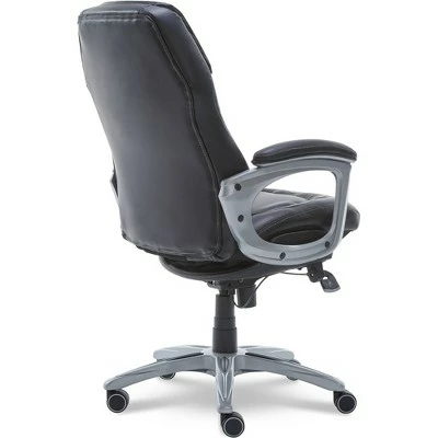 Back N Motion Health & Wellness Executive Chair Black Leather - Serta 6 Back N Motion Health & Wellness Executive Chair Black Leather - Serta - Image 4