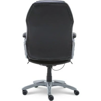 Back N Motion Health & Wellness Executive Chair Black Leather - Serta 8 Back N Motion Health & Wellness Executive Chair Black Leather - Serta - Image 6
