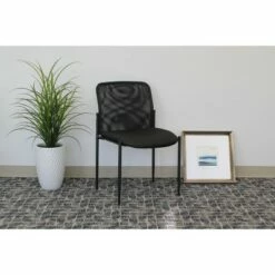 Mesh Guest Chair Black - Boss Office Products