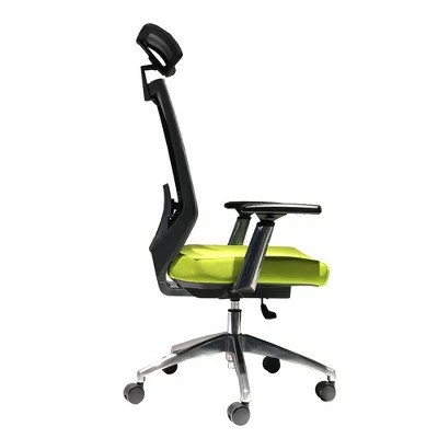Adjustable Headrest Ergonomic Office Swivel Chair with Padded Seat and Casters Green/Gray - The Urban Port 4 Adjustable Headrest Ergonomic Office Swivel Chair with Padded Seat and Casters Green/Gray - The Urban Port - Image 2