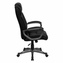 Executive Swivel Office Chair Black Leather - Flash Furniture