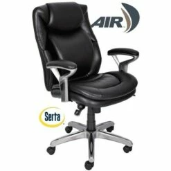 AIR Health & Wellness Managers Chair Black Leather - Serta -Office Chairs Sales Shop unnamed file 2144