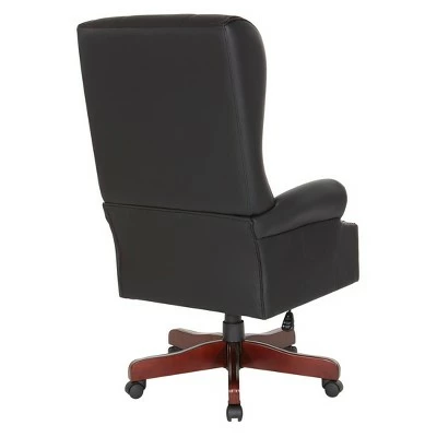 Traditional Executive High Back Chair Black - OSP Home Furnishings 2 Traditional Executive High Back Chair Black - OSP Home Furnishings